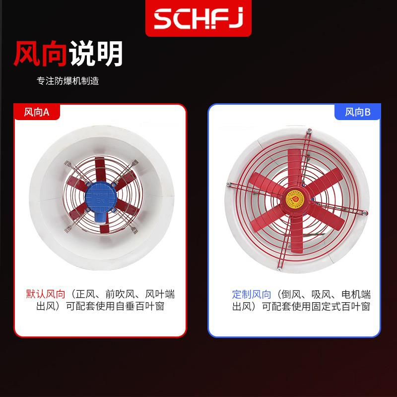 新款FBT防腐防爆玻璃钢轴流风机大功率低噪音工业管道通包邮