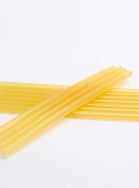 黄色高粘环保胶棒热熔胶棒7MM11mm*270热溶条手工塑料电胶枪12kg
