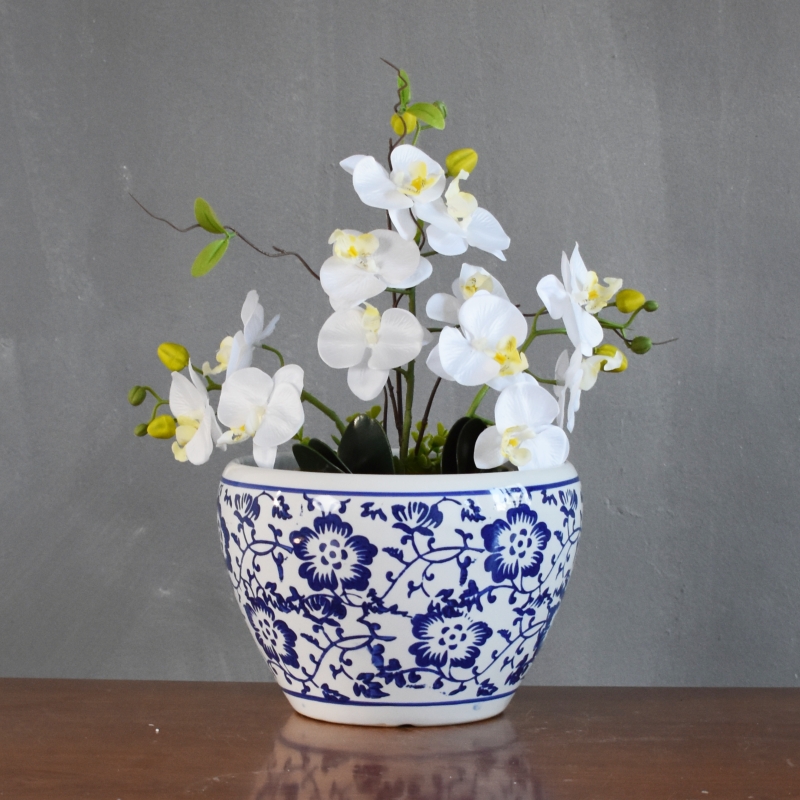 中国风花盆陶瓷高档家用客厅阳台青花瓷兰花专用绿植盆
