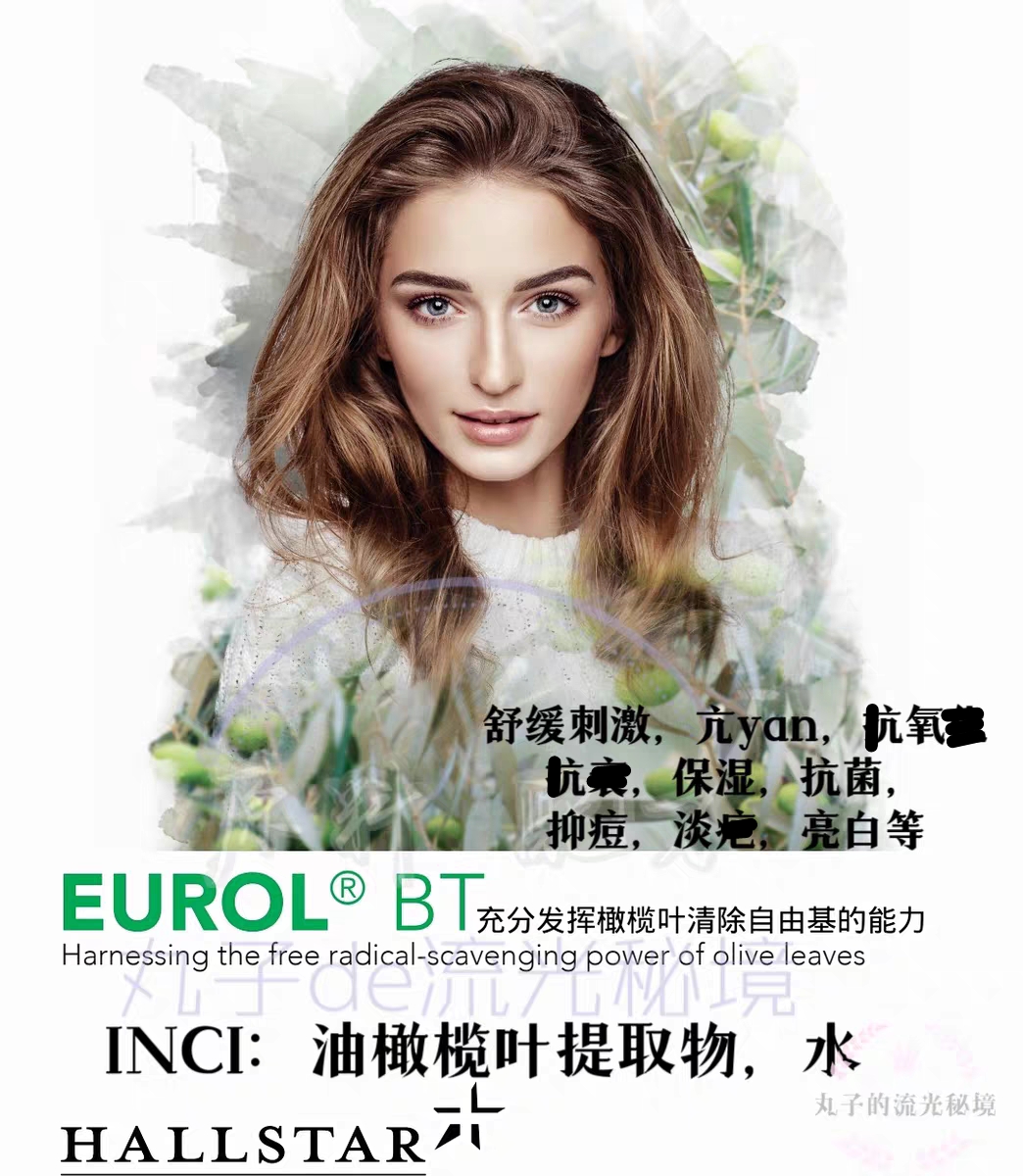 美国HallStar油橄榄叶 欧Ma同厂护肤原料 舒缓退红亢yanK氧抑痘