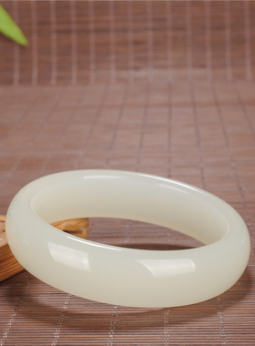 玉石匠新疆和田玉玉镯子女款A货黄玉羊脂玉昆仑白玉手镯包邮