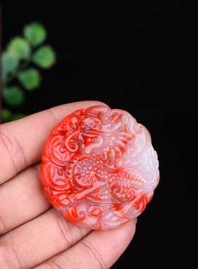 玉石匠新疆和田白玉红玉招财貔貅吊坠男女款鸡血石玉麒麟皮休挂件
