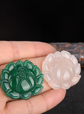 白玉髓男女款挂件毛衣链吊坠