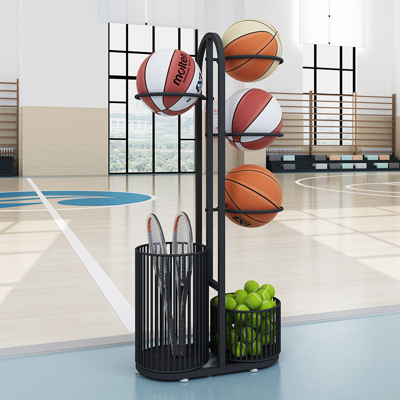 篮球收纳架家用置物架摆放球架子球架儿童足球运动器材收纳篮球架