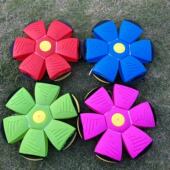 弹力踩踩球飞碟变形球类玩具脚踩弹跳球宝宝男孩锻炼玩儿 球发光