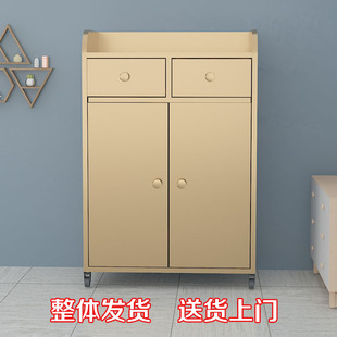 不锈钢色板餐客厅餐边酒水柜厨房橱柜碗碟盘移动储物收纳矮柜定制