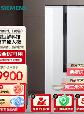 西门子 637升对开门冰箱 精控恒鲜科技一级能效 KA99VA620C 白色