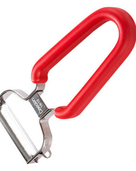 德国戴德 水果蔬菜不锈钢削皮刀Y形（红色） 设乡味