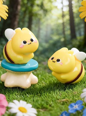 可爱小蜜蜂树脂桌面摆件