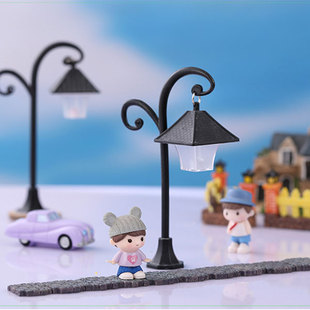 微景观 模型灯 可亮双色显示 苔藓多肉植物摆件 创意装饰灯摆件