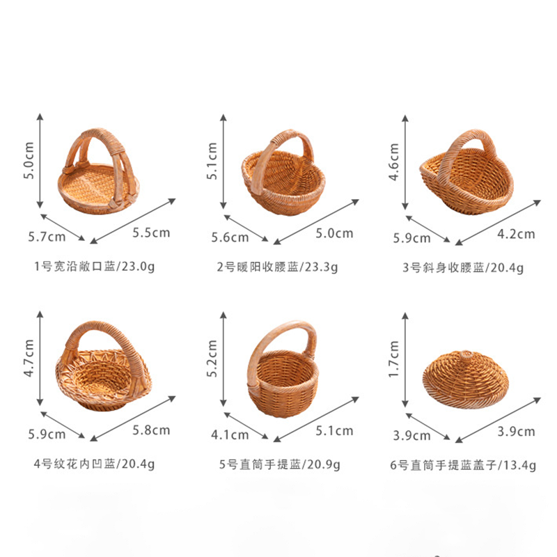 微景观创意仿真微缩装水果蔬菜竹编果篮子小摆件 diy治愈系装饰品,家居饰品,装饰摆件,淘宝优惠券,粉丝福利购,淘宝优惠卷