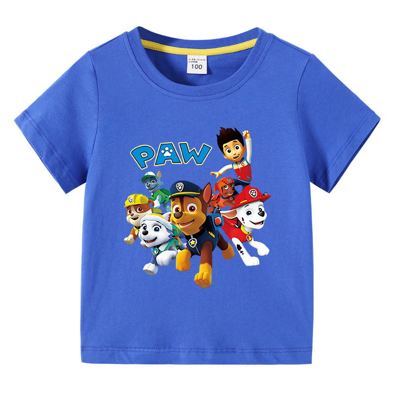 汪汪队男童夏季短袖t恤2026新款童装男孩纯棉半袖上衣服儿童夏装