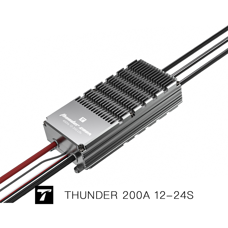 THUNDER 200A 12-24S TMOTOR 防水 数据回传 雷霆无刷电子调速器