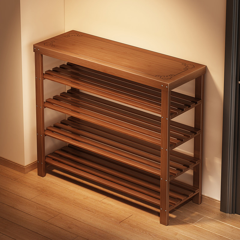 【新品秒杀】家用多层雕花鞋架子