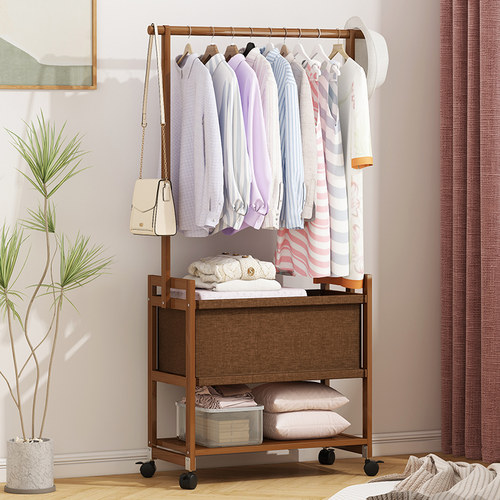 可移动衣帽架多功能衣服置物架