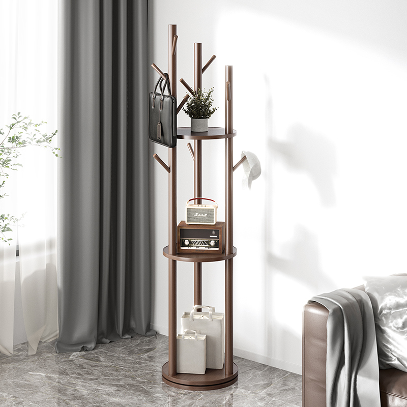 实木衣帽架落地卧室挂衣架