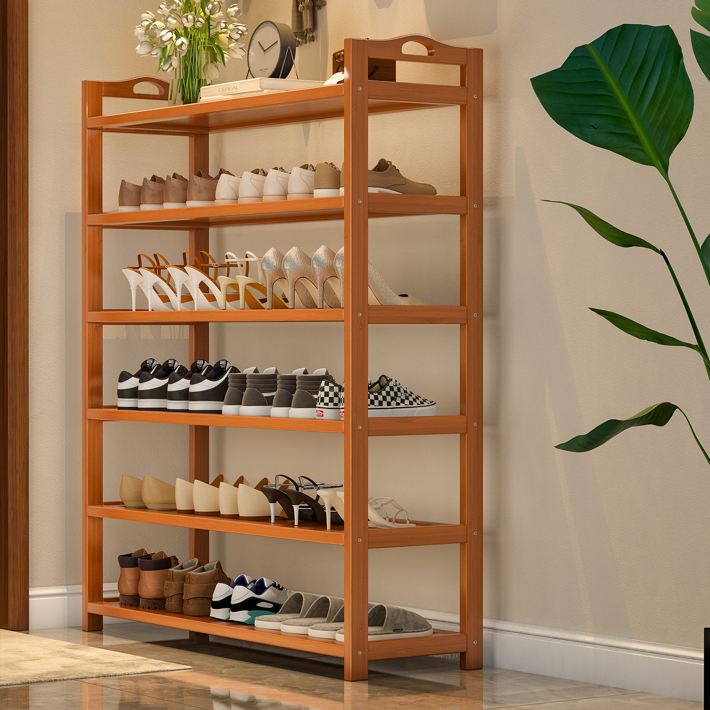 鞋架多层家用门口简易小窄鞋柜