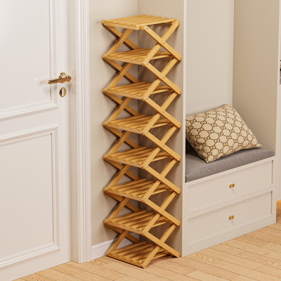 免安装折叠鞋架经济型小窄置物架