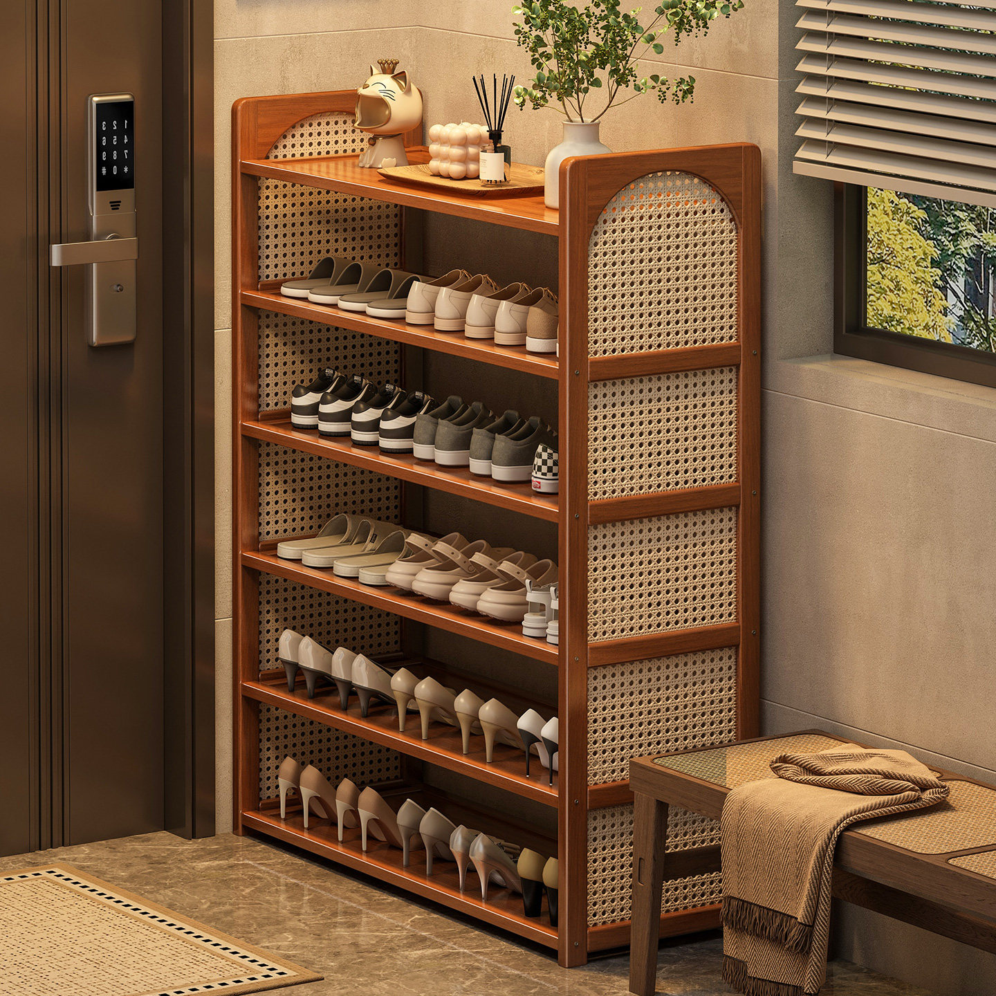 鞋架多层家用门口入户透气学生宿舍用鞋柜收纳神器省空间2025爆款,住宅家具,鞋架,淘宝优惠券,粉丝福利购,淘宝优惠卷