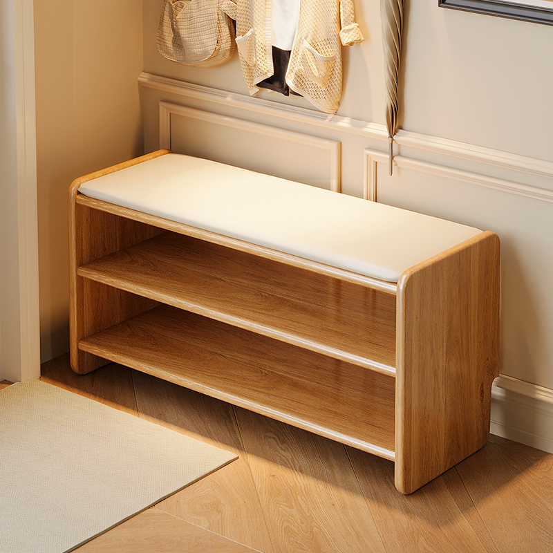 永爵实木换鞋凳家用门口可坐入户