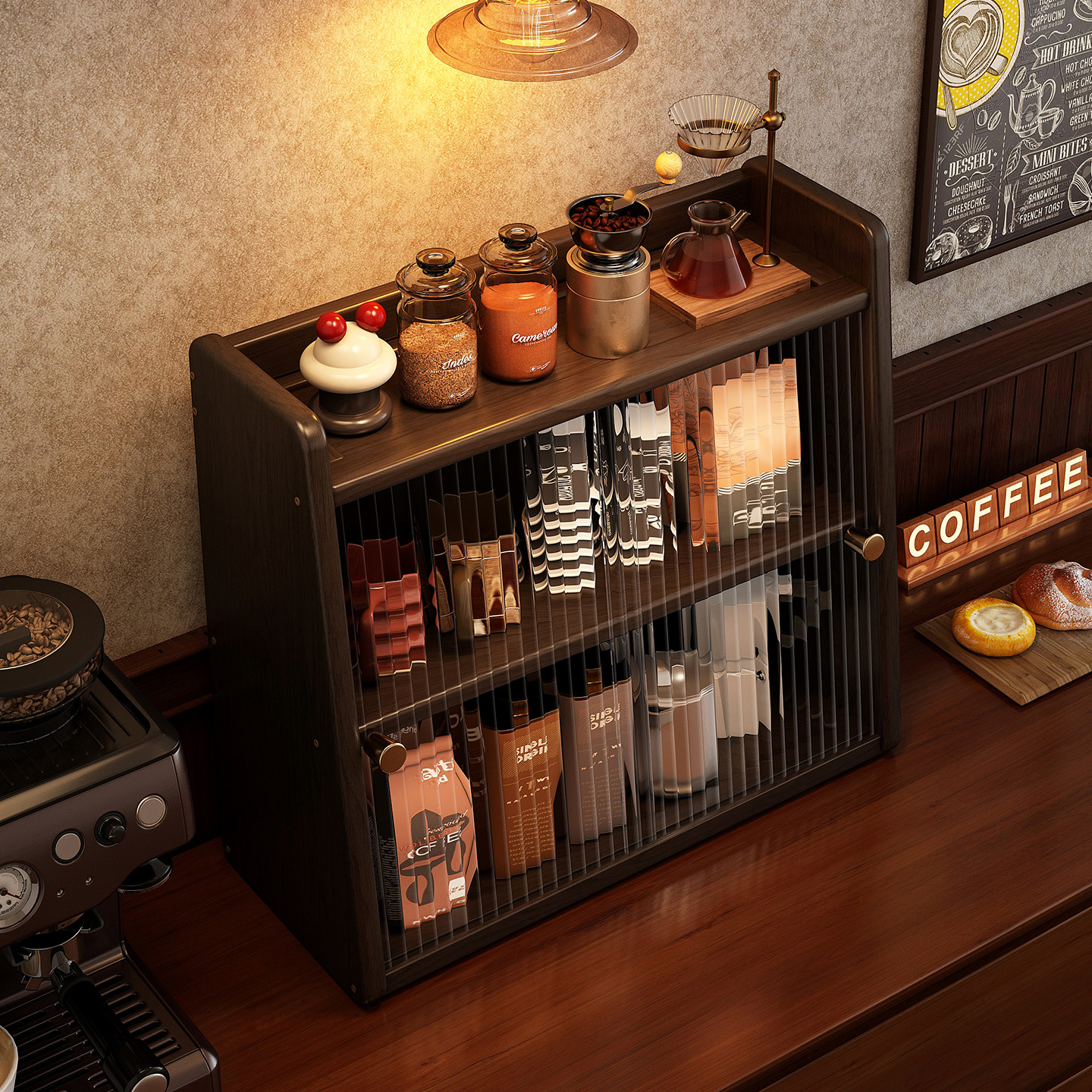 桌面杯子收纳柜茶具展示亚克力柜子厨房水杯置物架杯架餐具储物柜,住宅家具,搁板/置物架/家用陈列架,淘宝优惠券,粉丝福利购,淘宝优惠卷