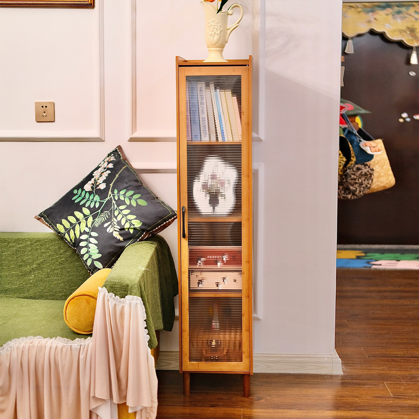 落地置物架一体靠墙书架家用儿童书房书本收纳柜储物柜展示柜子,住宅家具,书架,淘宝优惠券,粉丝福利购,淘宝优惠卷