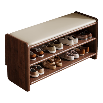 【新品首发】橡胶木换鞋凳