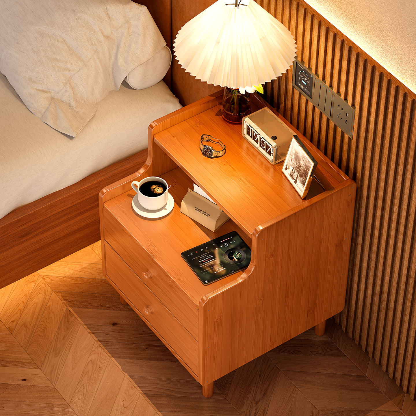 床头柜家用卧室小型置物架储物柜一体出租房简易柜子2025新款爆款,住宅家具,床头柜,淘宝优惠券,粉丝福利购,淘宝优惠卷