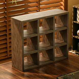 桌面实木博古架现代简约收纳紫砂壶茶具架茶架茶室摆放收纳置物架