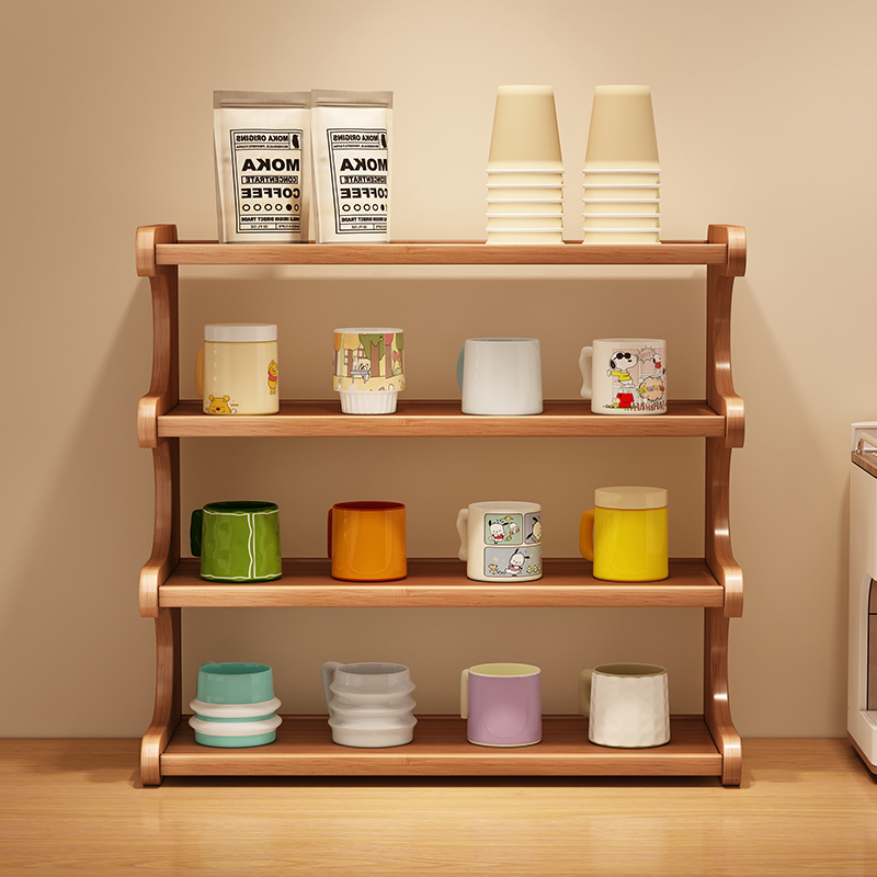 桌上收纳架桌面置物架杯子办公室咖啡杯茶杯餐桌台面水杯小型架子