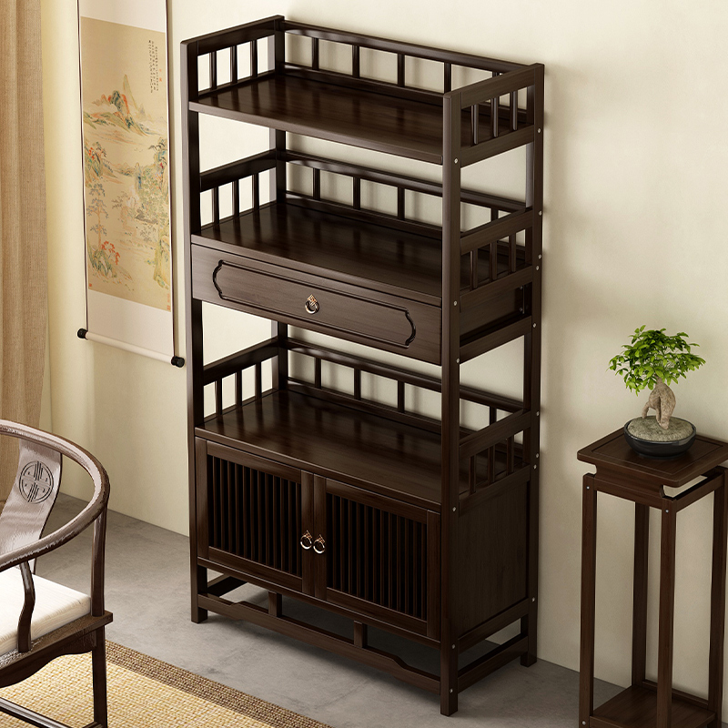 新中式茶叶架工厂直销十年质保