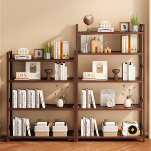 书架落地置物架一体靠墙转角储物柜简易儿童学生不占空间角落书柜