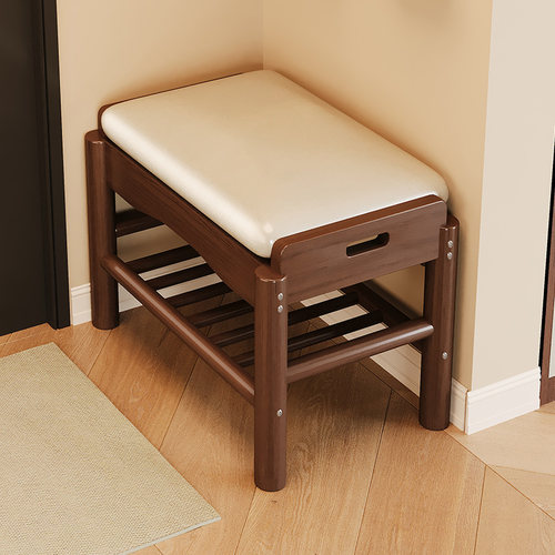 【促销】实木软包换鞋凳小户型用