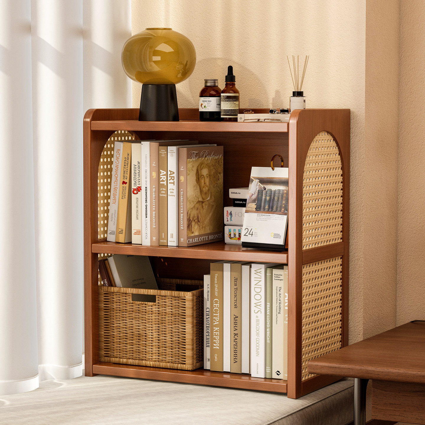 飘窗书架家用桌面置物架桌上窗台床头儿童绘本简易储物收纳柜子,住宅家具,书架,淘宝优惠券,粉丝福利购,淘宝优惠卷