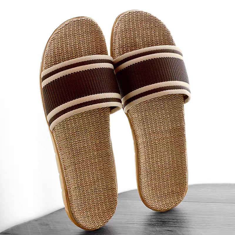 情侣居家亚麻拖鞋轻便外出吸汗防臭男士家用外出复古凉拖特价清仓,居家布艺,居家亚麻拖鞋,淘宝优惠券,粉丝福利购,淘宝优惠卷