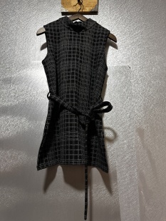 收腰显瘦气质上衣马甲 背心简约时尚 国现2026新款 Theory格纹长款