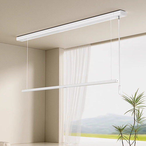 日式隐形晾衣架阳台小户型升降暗藏隐藏嵌入式飘窗伸缩晒晾衣杆