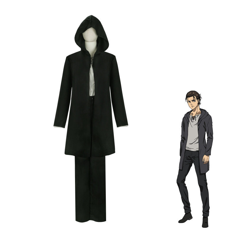 进击的巨人艾伦耶格尔cos衣服动漫套装男全套披风t恤裤子斗篷成人