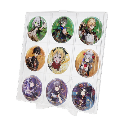 xcx吧唧收纳盒九宫格徽章盒