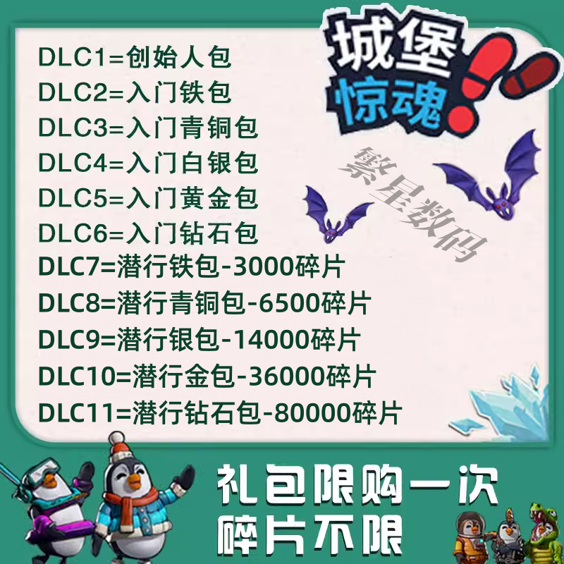 steam正版pc城堡惊魂DLC礼包激活码CDkey 自动发货秒到账 国区激活码 全DLC礼包激活码