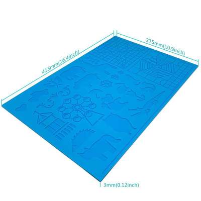热销3D打印笔硅胶设计垫 绘图绘画创意笔画板 3D打印硅胶笔垫