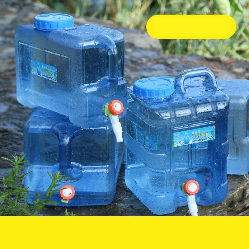 户外水桶家用储水用车载带水龙头蓄水大容量装水饮水纯净水箱饮用