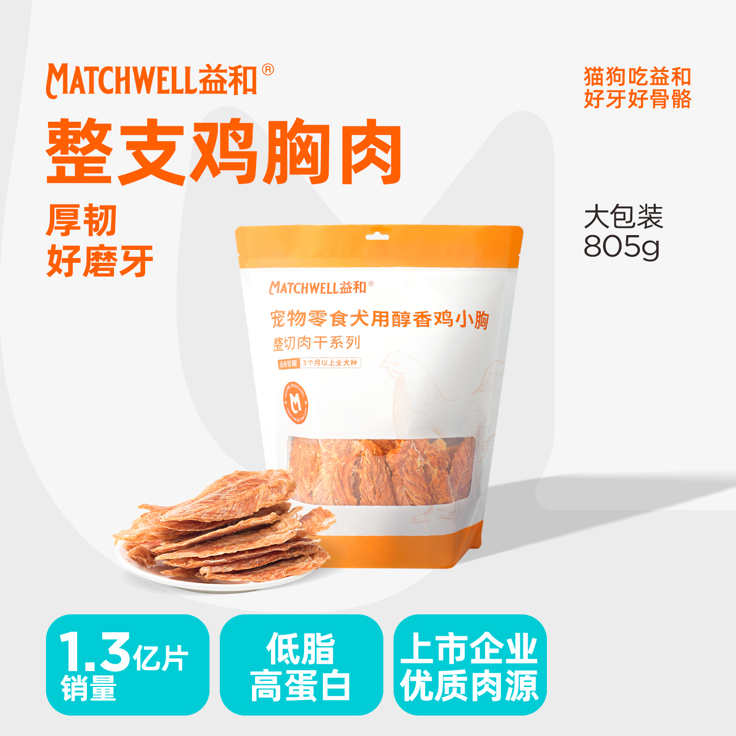 【不吃包退】益和鸭肉干宠物零食