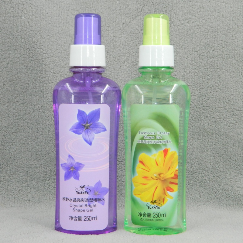 原野水品亮彩造型啫喱水定型喷雾250ml强力定型头发造型用品