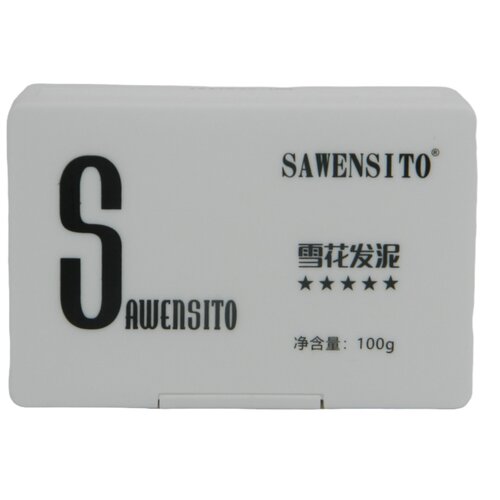 SAWENSITO雪花发泥强力定型塑型发泥男士造型哑光不起白屑正品