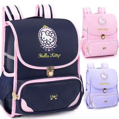 新款HelloKitty书包女小学生轻背包猫咪1-3年级幼儿童护脊双肩包
