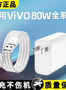 适用ViVOS15充电器头66W瓦超级闪充s16/17/X60系列通用智能极速快充数据线Type-C接口显示小数点加长线套装