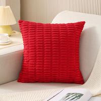corduroy pillowcase home sofa throw pillow square cushion thumbnail 4