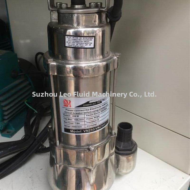 新款香港艺杰不锈钢304潜水排污泵Vn250F耐酸碱泵化工泵可定包邮