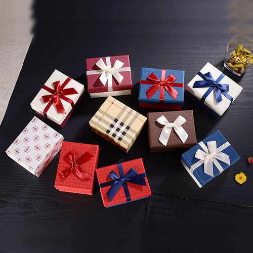 ins口红包装礼盒空盒子生日节日礼品盒小号精美礼盒婚庆喜糖盒子